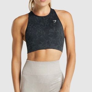 Adapt Animal Seamless Sports Bra-Butterfly Black